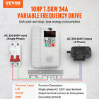 Vevor 7 5kw 10hp Variable Frequency Drive Vfd For 3-phase Motor Speed Control