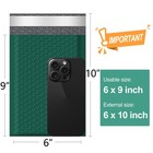 Famagic Bubble Mailers 6x10 Inch 100pc Inches 100pcs  Ultramarine Green 