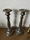 Vintage Brass silver Plated Candle Holders Candle Stick Lot 8 Pairs   Single 