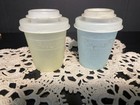 Vintage Tupperware Mini Salt   Pepper Shakers Set Blue And Yellow Read