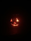 Primitive Grubby Hand Painted Jack O Lantern Gourd Pumpkin Spice Folk Art Aafa 4