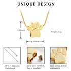 Pet Cremation Jewelry Ashes Urn Necklace Paw Print Heart Dog Cat Memorial