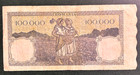 Romania  1946  100 000 Lei   P-58  Grade Fine  Free Shipping