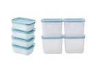 Tupperware Genli Freezermate 1 1ltr  450 Ml Set Of 8 Freezer Safe Christmas Gift