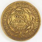 Hard Times Token Not One Cent  Ht 46  Fine    189