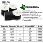 9km Black Braided Kevlar Cord High Strength Wear Resistance Made With Kevlar