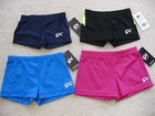 Nwt Gk Elite Solid Color Bar Mini Booty Gymnastics Dance Shorts - Child   Adult