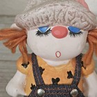 Vintage 1977 Girl Bank  From Chap Stick Co  Taiwan Farm Girl Country Kid Piggy