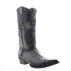 Los Altos 3x Toe Ostrich 95vf0338 Mens Gray Wide Cowboy Western Boots