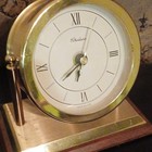 Chelsea   Chatham Heavy Brass Desk Clock