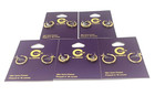  5  C Luxe Claire s 18kt Gold Plated Earrings New In Packaging Hoops