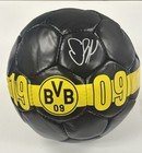 Erling Haaland Borussia Dortmund Signed Autographed Black Soccer Ball Fanatics