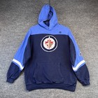 Winnipeg Jets Hoodie Youth Xl Blue Long Sleeve Sweatshirt Nhl