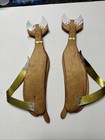 Wooden Brass Siamese Cats  2  Wall Art