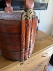 Vintage 3-tier Chinese Asian Wedding Basket Woven Wicker Rattan Bamboo cane