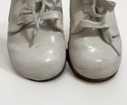 Vintage Amilio White Leather Lace Up Saddle Shoes Made In Usa Kids Size  6 5