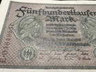 1923 Germany 500000 Mark Post Wwi Pre Wwii Banknote World Paper Money Kaiser