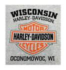Harley-davidson Men s Bar   Shield Logo Pullover Hooded Sweatshirt  Gray
