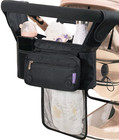 Universal Stroller Organizer W Cup Holders  Stroller Caddy W Detachable Bag New