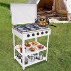 5 Burners Portable Natural Gas Stove Propane Burner For Rv Outdoor Home Cooking