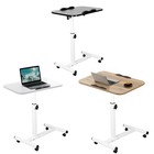 Laptop Desk Rolling Over Bed Table Sofa Office Stand Table Angle Height Adjust