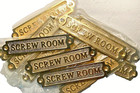 12 Pieces Brass Sign Screw Room Plaque Nautical Ship Boat Beach Door 6 25  W