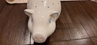 Vintage Tiffany   Co  Este Ceramiche Piggy Bank Blue Polka Dot Italy Mint