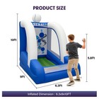 Wellcomer 10ft Inflatable Baseball Throw Game With Balls For Backyard   Carnival