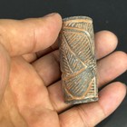 Ancient Near Eastern Old Stone Beautiful Engravings Rare Cylinder Seal Bead