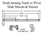 Truth Awning Track With Pivot Slide For Maxim And Encore Casement Window