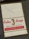 Vintage Men s Extra Large White Cotton Handkerchiefs 3-piece Set 2 Boxes