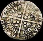 W831  Henry V Hammered Silver Medieval Groat - Frowning Bust  No Mullet  S 1764