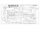 Bleriot Xi Rc 52  Wingspan Rc Model Airplane Printed Plans Templates