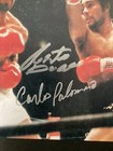 Roberto Duran Signed Photo 8x10 Boxing Gloves Carlos Palomino Autograph Psa dna