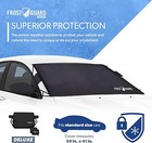 Frostguard Deluxe Full-coverage Windshield Cover Standard Size 41 X 59 - Black