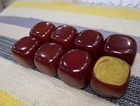 Faturan Bakelite Amber 8 Piece 456 Grams Suitable For Rosary Making