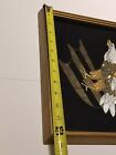 Vintage Traditional Silk Screen Framed Bald Eagle Handmade Wall Art Ooak Rare 