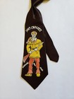 Vintage 1950s Davy Crockett Promo Kids Neck Tie - The Alamo Tv Series Show Hat
