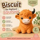 Highland Cow Squishy Scented Slow Rising Stress Toy Cute 6in Collectible Gift