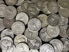 Lot Of  10  90  Silver Full Date Washington Quarters 1932-1964   Old Coins Lot