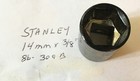 Stanley  14mm X 3 8  Dr Metric Socket 6 Pt   86-309b 6 Pt Free Usa Shipping