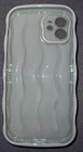 Case For Iphone 12 Grey Water Ripple Pattern Curly Wave Frame Soft Jelly Case