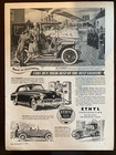 1952 Buick Roadmaster Print Ad  Ethyl Gas Corp    B o a c  Airline On Reverse