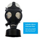 Kyng Gas Mask Face Respirator Mask W charcoal 40mm Filter hose bottle New 10yr  