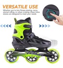 Papaison Adult Adjustable Inline Skates For Men Women With 3 100mm Wheels    