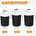 90llarge Laundry Basket Waterproof Clothes Storage Bag Hamper With Padded Handle