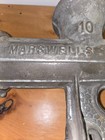 Antique Vintage Marswells No 10 Meat Grinder Food Chopper Cast Iron Hand Crank