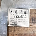 1952 Price Brothers Idle Hour Targets Vintage Print Ad Waltham Massachusetts