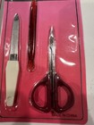 Set Of 2 Vintage New  3 Piece Manicure  Grooming Set Nail Care