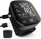 Portable Wrist Blood Pressure Monitor  Led Display  Dual User  2x99 Memory  Rech